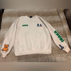 INAKA POWER RARE LIFTING BEAR CREWNECK SIZE L